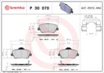 BREMBO Set placute frana BREMBO P 30 070 (P 30 070)
