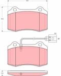 TRW Set placute frana TRW GDB1644 (GDB1644)