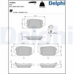 DELPHI Set placute frana DELPHI LP3863 (LP3863)
