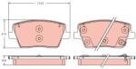 TRW Set placute frana TRW GDB2355 (GDB2355)