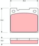 TRW Set placute frana TRW GDB1066 (GDB1066)