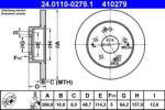 ATE Disc frana spate Honda Civic VII, Integra ATE 24.0110-0279.1 (24.0110-0279.1)