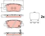 TRW Set placute frana TRW GDB2429 (GDB2429)