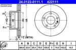 ATE Disc frana fata BMW Seria 5 E12, Seria 6 E24 ATE 24.0122-0111.1 (24.0122-0111.1)