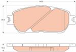 TRW Set placute frana TRW GDB3610 (GDB3610)