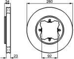 Bosch Disc frana BOSCH 0 986 478 568 (0 986 478 568) - fixbox