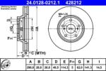 ATE Disc frana ATE 24.0128-0212.1 - fixbox