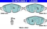 ATE Set placute frana ATE 13.0470-2609.2 (13.0470-2609.2)
