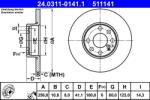 ATE Disc frana fata PowerDisc Opel Astra G ATE 24.0311-0141.1 (24.0311-0141.1)