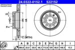 ATE Disc frana PowerDisc Audi A4 B5/B6, Seat Exeo ATE 24.0322-0152.1 (24.0322-0152.1)