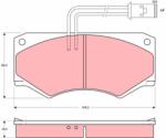 TRW Set placute frana TRW GDB390 (GDB390)