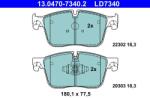 ATE Set placute frana ATE 13.0470-7340.2 (13.0470-7340.2)