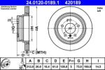 ATE Disc frana BMW Seria 3 E36, Z3 E36 ATE 24.0120-0189.1 (24.0120-0189.1)