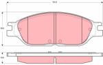 TRW Set placute frana TRW GDB4138 (GDB4138)