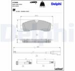 DELPHI Set placute frana DELPHI LP3886 (LP3886)