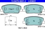 ATE Set placute frana ATE 13.0470-5651.2 (13.0470-5651.2)