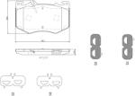 BREMBO Set placute frana BREMBO P 50 166 (P 50 166)