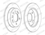 FERODO Disc frana FERODO DDF1874C (DDF1874C)