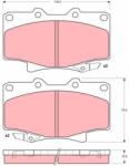 TRW Set placute frana TRW GDB1154 (GDB1154)