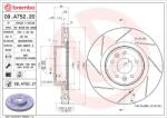 BREMBO Disc frana BREMBO 09. A752.21 (09.A752.21)