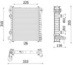 MAHLE Radiator, racire motor MAHLE CR 2707 000P (CR 2707 000P)