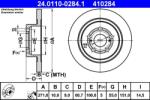 ATE Disc frana spate Toyota Avensis ATE 24.0110-0284.1 (24.0110-0284.1)