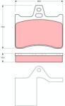 TRW Set placute frana TRW GDB1284 (GDB1284)