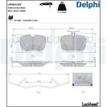 DELPHI Set placute frana DELPHI LP5011EV (LP5011EV)