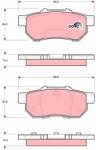 TRW Set placute frana TRW GDB3113 (GDB3113)