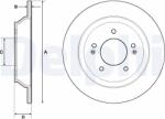 DELPHI Disc frana DELPHI BG4708C (BG4708C) - fixbox