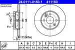 ATE Disc frana Renault Espace II ATE 24.0111-0150.1 (24.0111-0150.1)