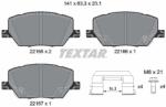 TEXTAR Set placute frana TEXTAR 2216503 (2216503)