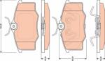 TRW Set placute frana TRW GDB1759 (GDB1759)