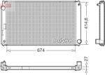 DENSO Radiator, racire motor DENSO DRM50151 (DRM50151) - fixbox