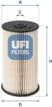 UFI Filtru combustibil UFI 26.007. 00 (26.007.00) - fixbox