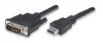 TECHLY 304611 HDMI M - DVI-D M Monitorkábel - 1.8 m, Fekete