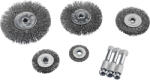 Extol drótcsiszoló körkefe készlet, 6mm-es csap, 25-38-50-63-75mm (1830) (1830)