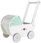 ECOTOYS Carucior pentru papusi din lemn (EDITL00019)