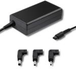 Qoltec Speciális adapter Asushoz 3 csatlakozóval és kábellel, Qoltec, 51757, Teljesítmény: 65W, Bemeneti feszültség: 220 - 240 V, Kimeneti feszültség: 19V, Kábel hossza: ~1.72 m, Méretek: 95 x 50 x 25 mm, Fe