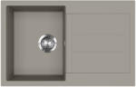 Evido CUBO 45 S gránit mosogató, 780 x 500 mm, platina (442061) - trikolor