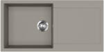 Evido CUBO XL 6 S gránit mosogató, 1000 x 500 mm, platina (442059) - trikolor