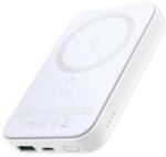 JOYROOM vésztöltő type-c+usb aljzat, 10000mah, 20w, pd gyorstöltő, wireless, magsafe, mini, fehér (JR-W020WHITE)
