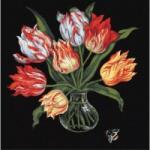 Ideyka : Festés számok szerint, Kecses tulipánok - 40 x 40 cm (KHO3216)