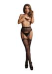 Le Désir LE DÉSIR Garterbelt Stockings with Lace Top - One Size