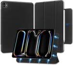  Tablettok iPad Pro 13 2024 7. Gen, 13 Col - Tech-Protect Magnetic Fekete Smart Case Ceruza Tartóval, Mágneses Rögzítéssel