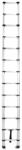 IRIS TOOLS HL-100 3, 8 m teleszkópos acél létra, összecsukható, 125 kg teherbírás (HL-100 3,8 M) - officedepot