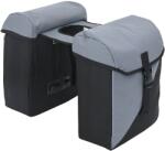 vidaXL Чанта за велосипед Сив и черен 31, 5 x 15, 5 x 40 см Полиестер (42008089)