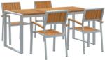 vidaXL Комплект за хранене в градината 5 бр. Сив (3284371)