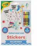 Hunter Price Crayola: Set de autocolante colorabile cu creioane cerate - Roller Disco (15754RD)