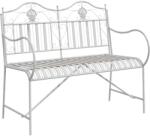 vidaXL Градинска пейка 2 -Seater 103, 5 x 59 x 89 см Стомана (42008118)